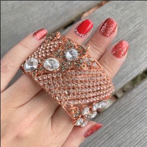 Rose Gold Sparkle Rhinestones Bangle